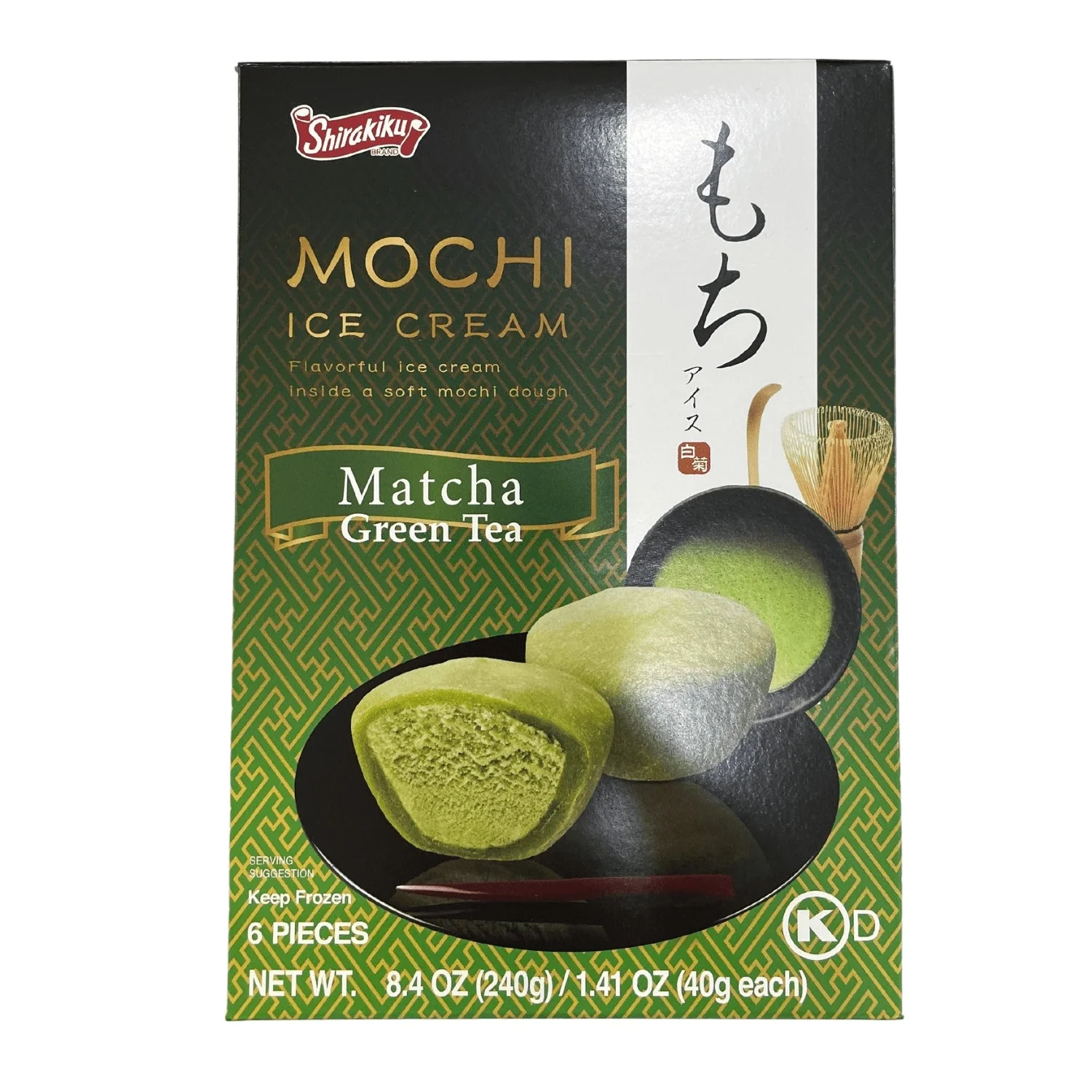 MOCHI ICE CREAM MATCHA, SHIRAKIKU