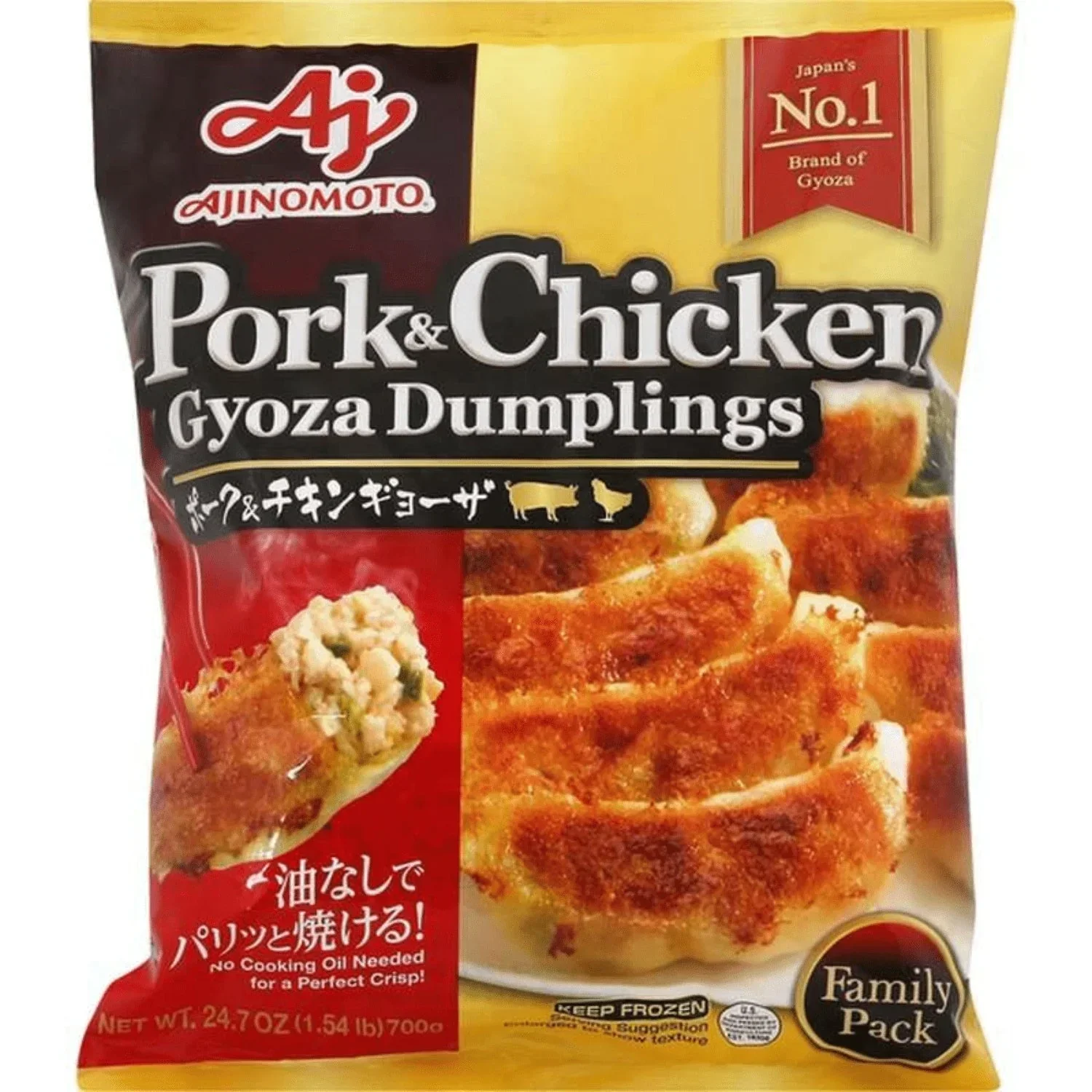 AJINOMOTO PORK&CHICKEN GYOZA FAMILY PK 24.70 OZ