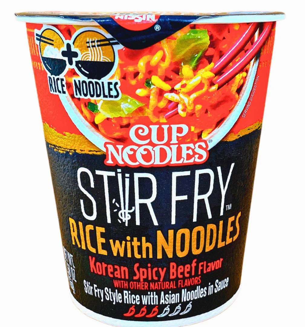 Nissin Cup Noodles Korean Spicy Beef Flavor Asian Noodles in Sauce 3 oz/85g