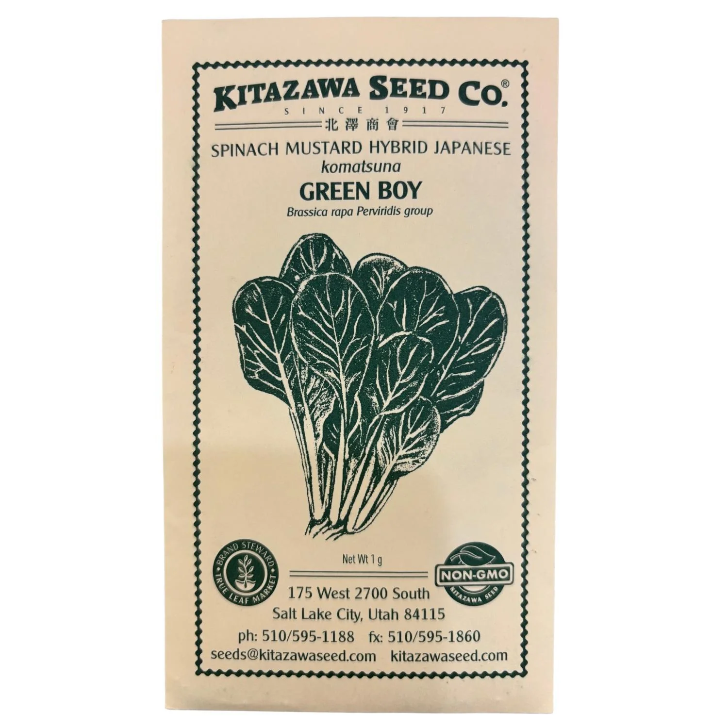 GREEN BOY KOMATSUNA MUSTARD SEEDS