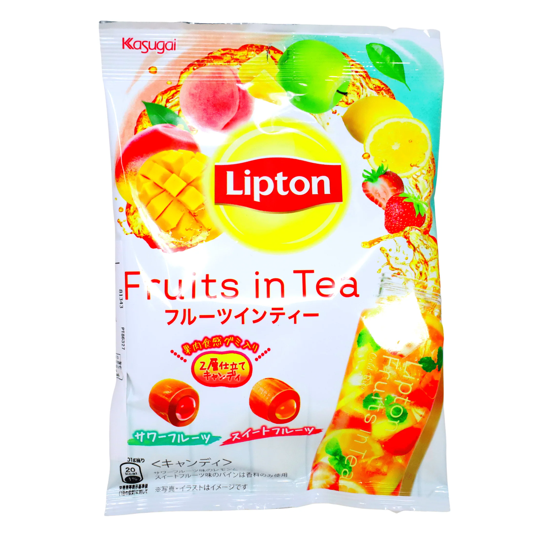 KASUGAI LIPTON FRUITS IN TEA Candy 2.04oz/58g