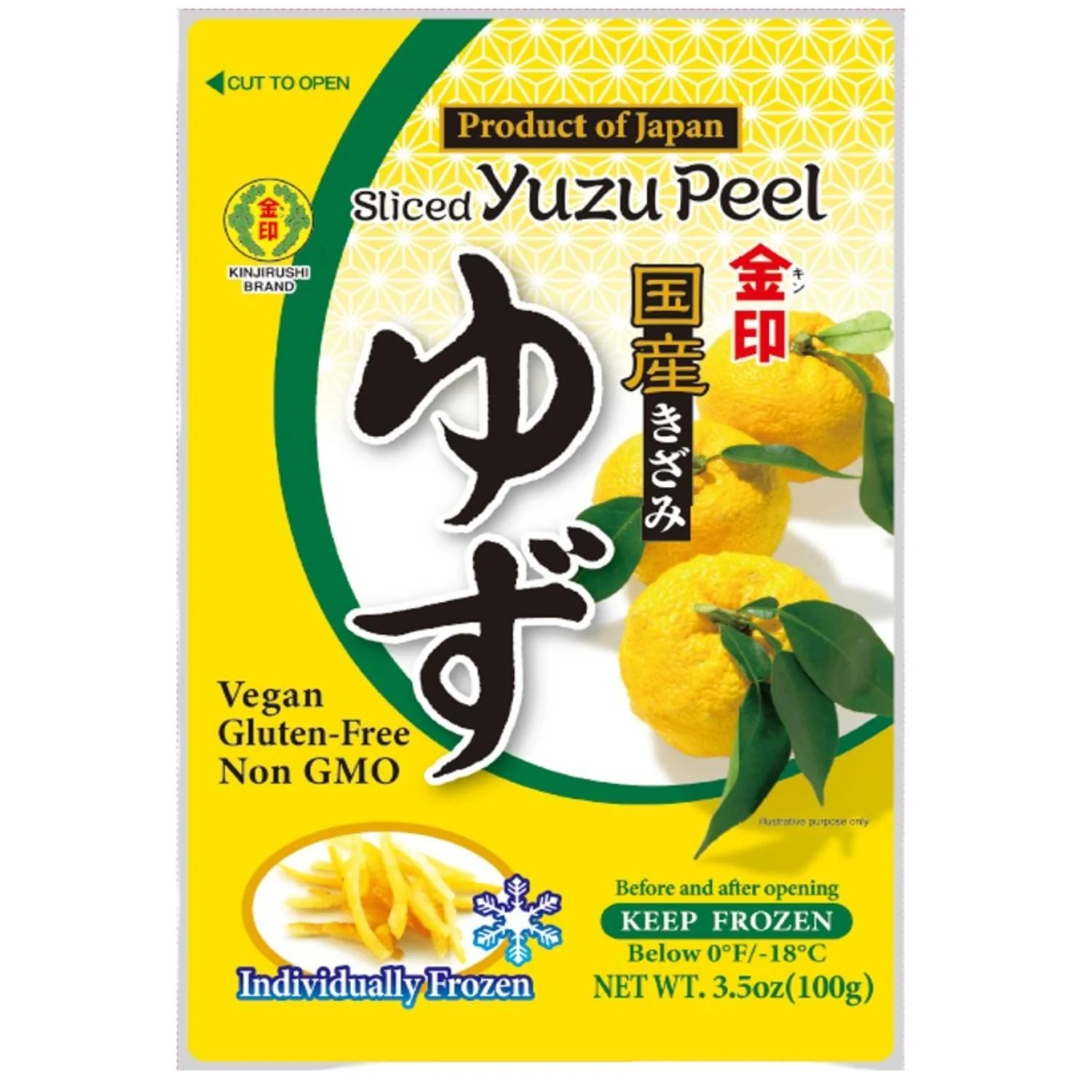 KINJIRUSHI KIZAMI YUZU 3.5OZ/100G
