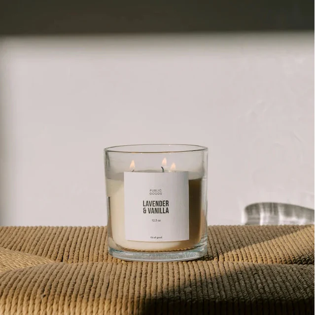 Lavender & Vanilla Soy Candle - Image 2