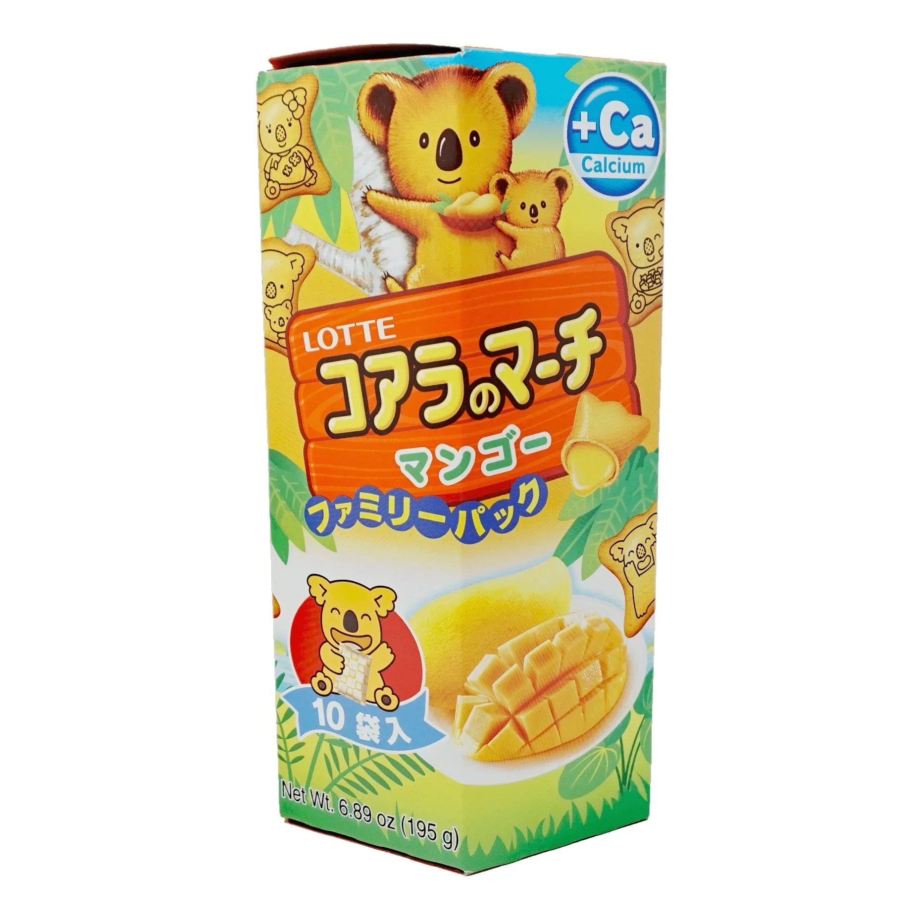 LOTTE KOALA'S MARCH FAMILY PACK 10P (MANGO) 6.89OZ/195G