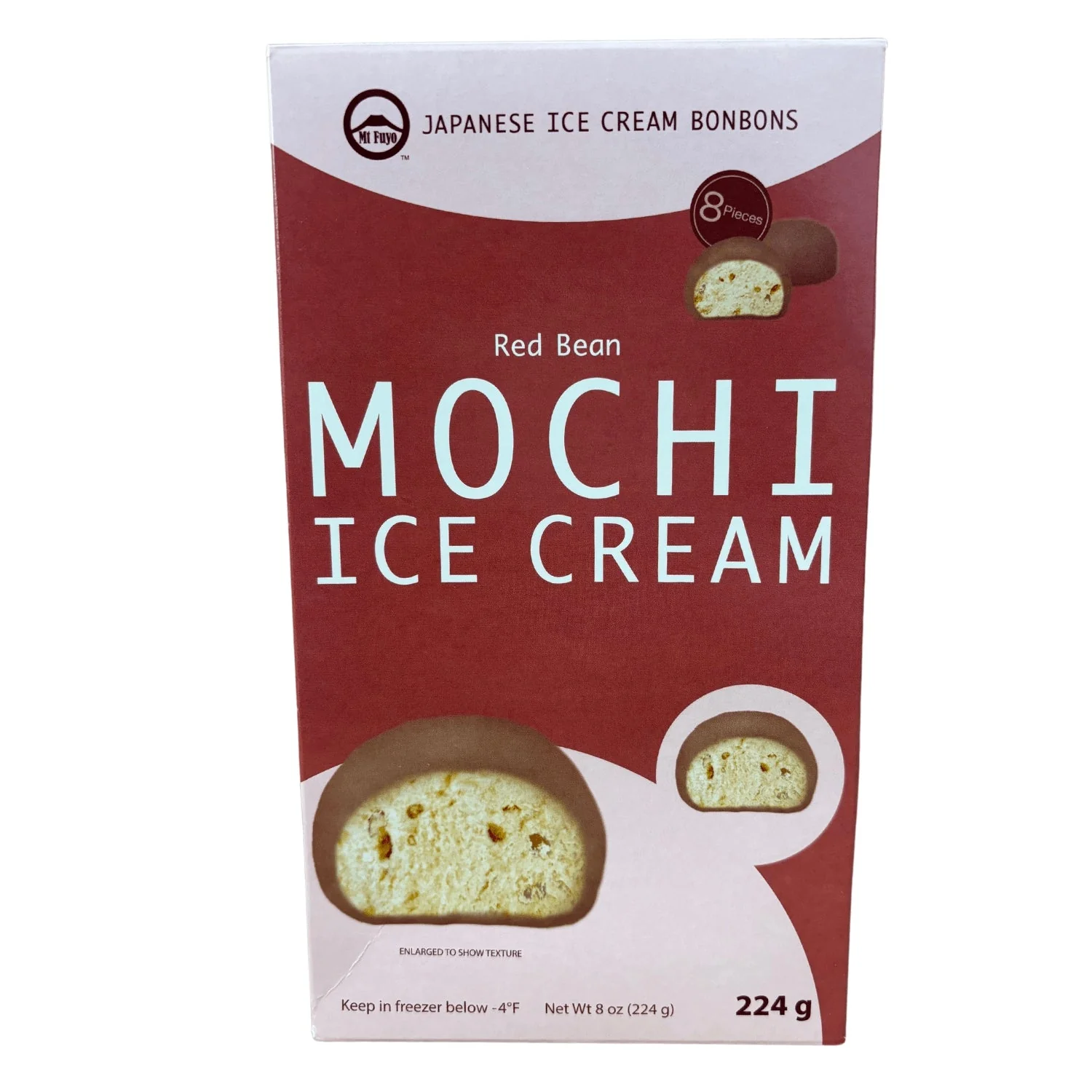 MT. FUYO MOCHI ICE CREAM RED BEAN 8PC