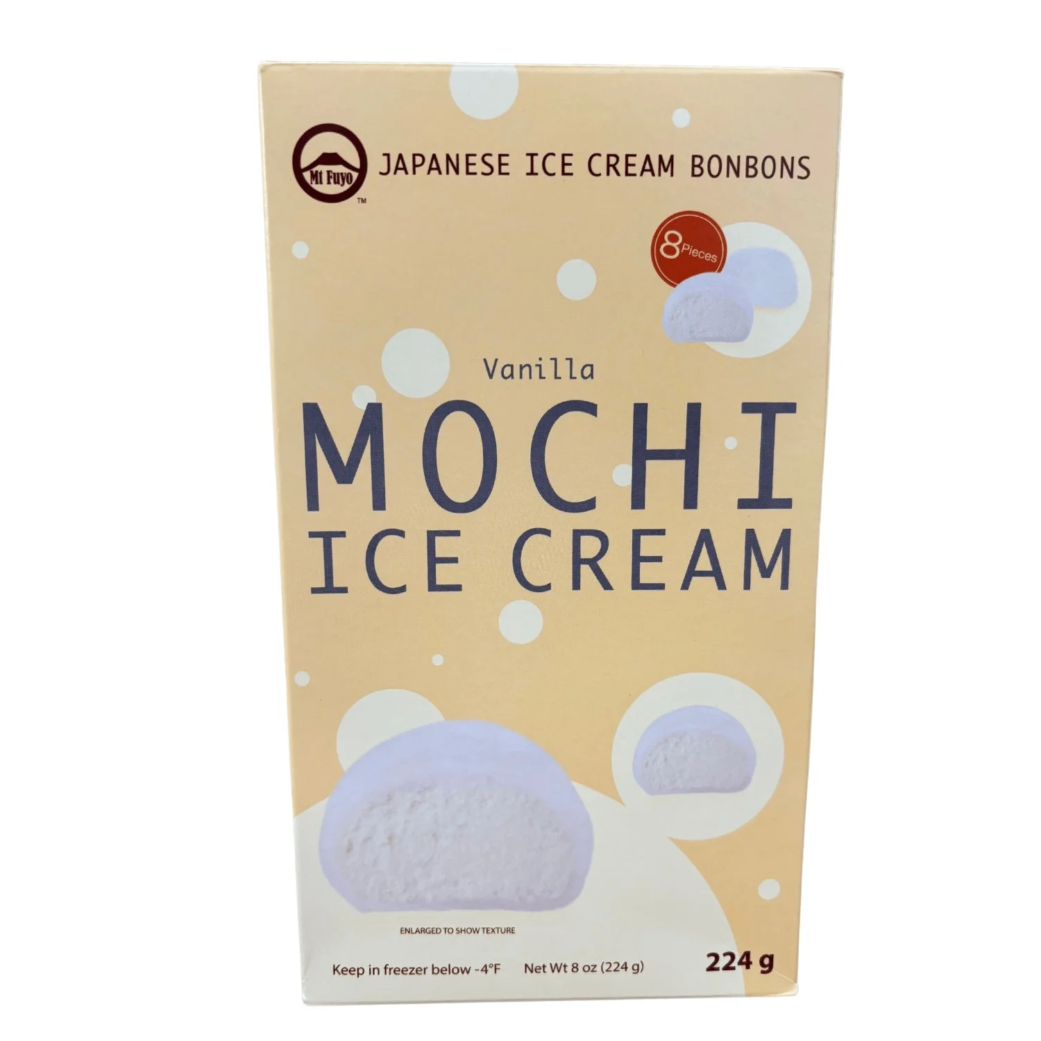 MT. FUYO MOCHI ICE CREAM VANILLA 8PC