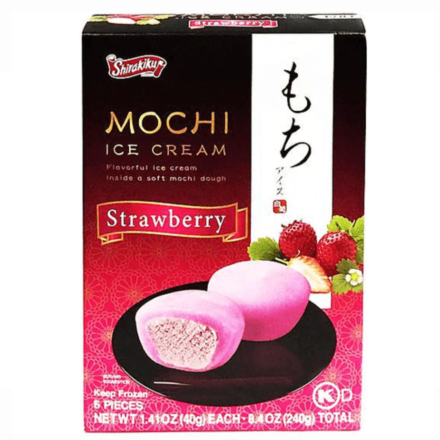 MOCHI ICE CREAM STRAWBERRY, SHIRAKIKU