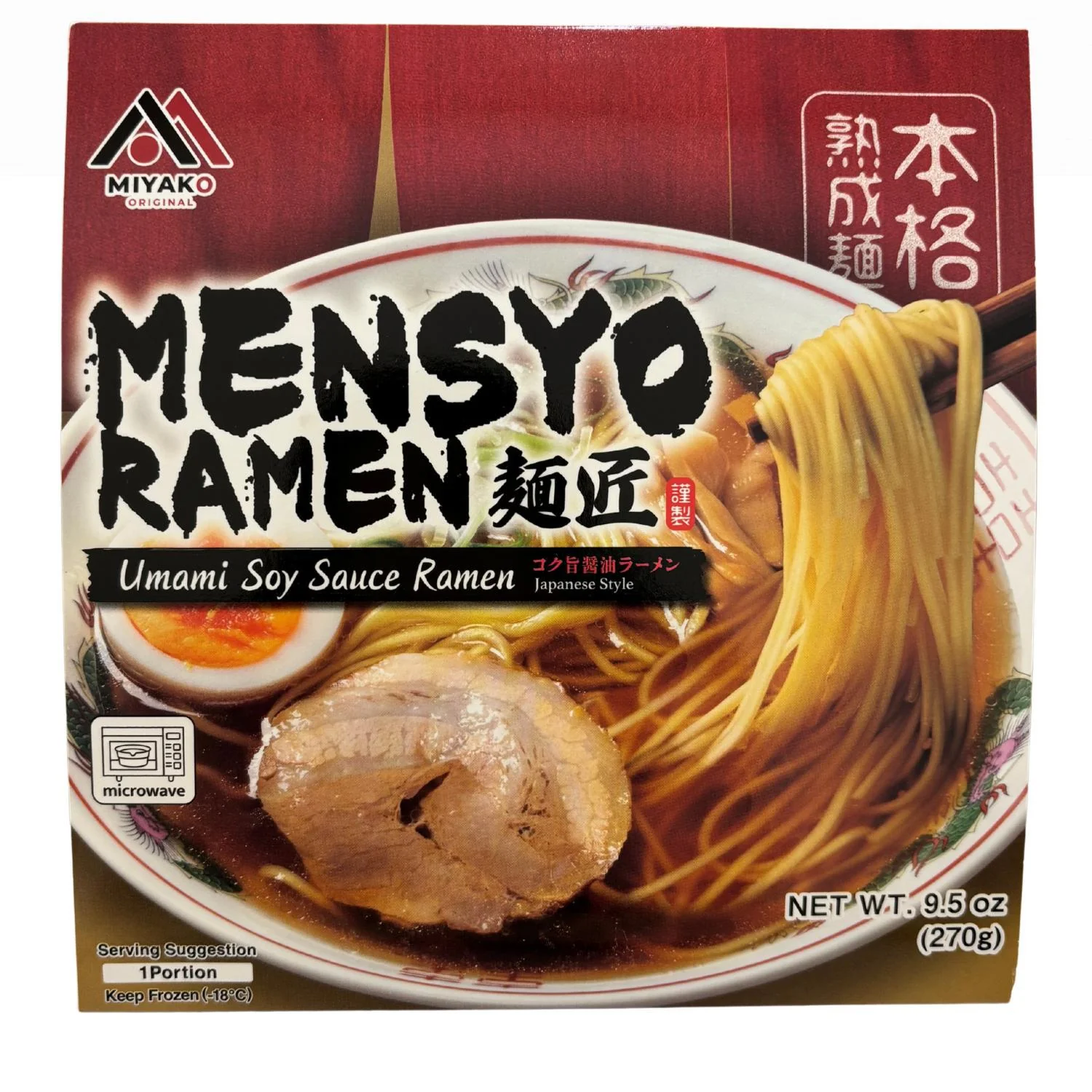 MYK MENSHO RAMEN SOY SAUCE 9.5OZ / 270G