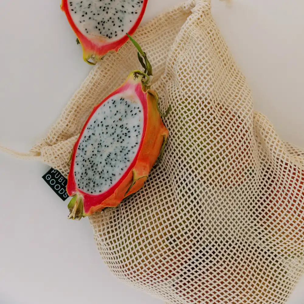 Organic Reusable Mesh Grocery Bag (2 ct) - Image 3