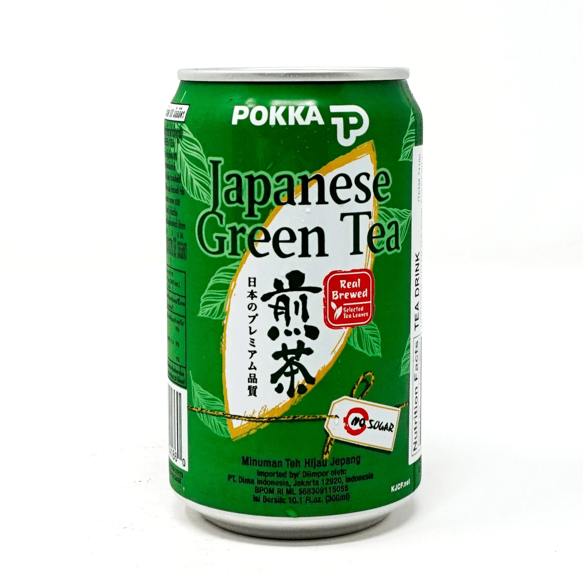 POKKA JAPANESE GREEN TEA NO SUGAR 10.1FL OZ 300ML