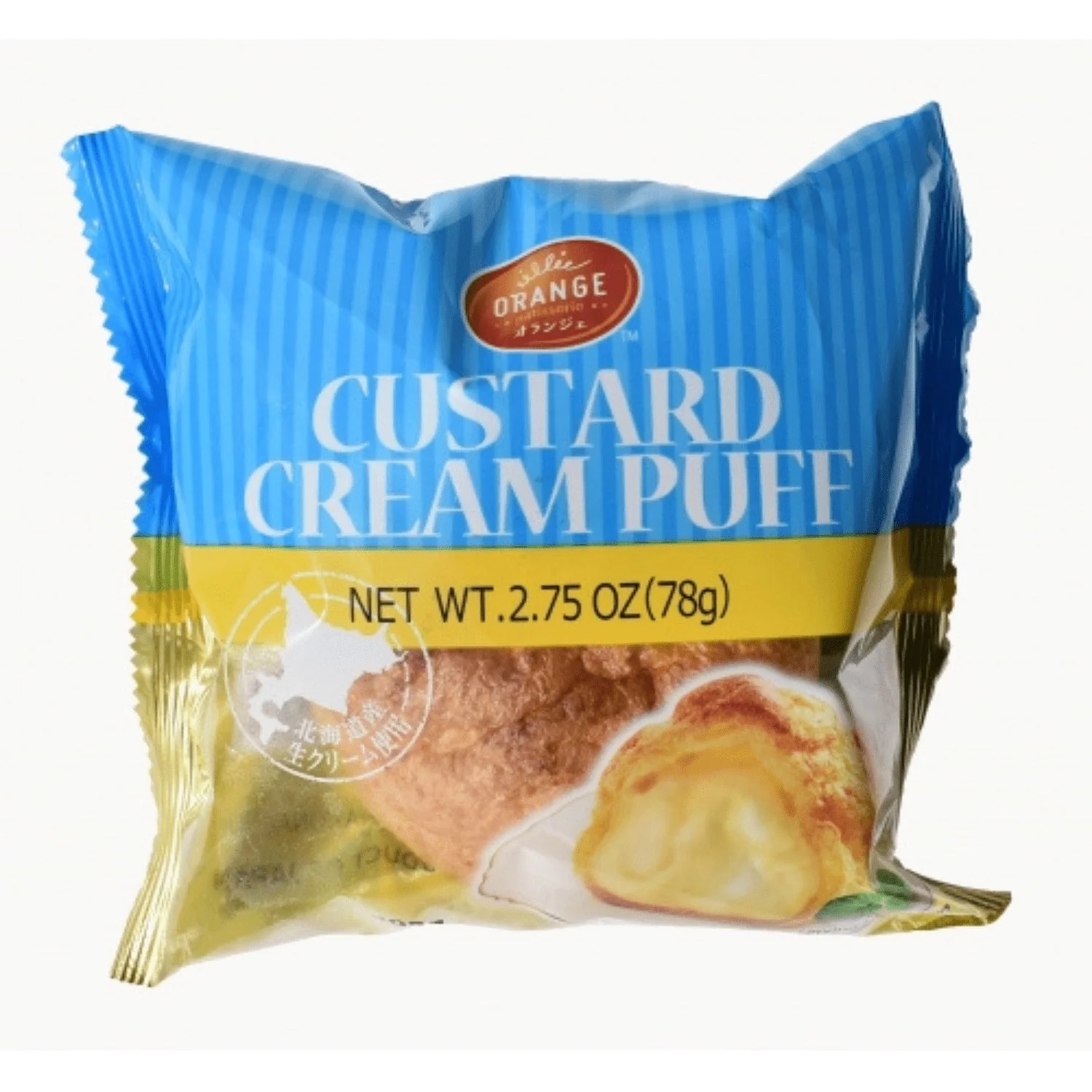 ORANGE CUSTARD CREAM PUFF 2.75 OZ