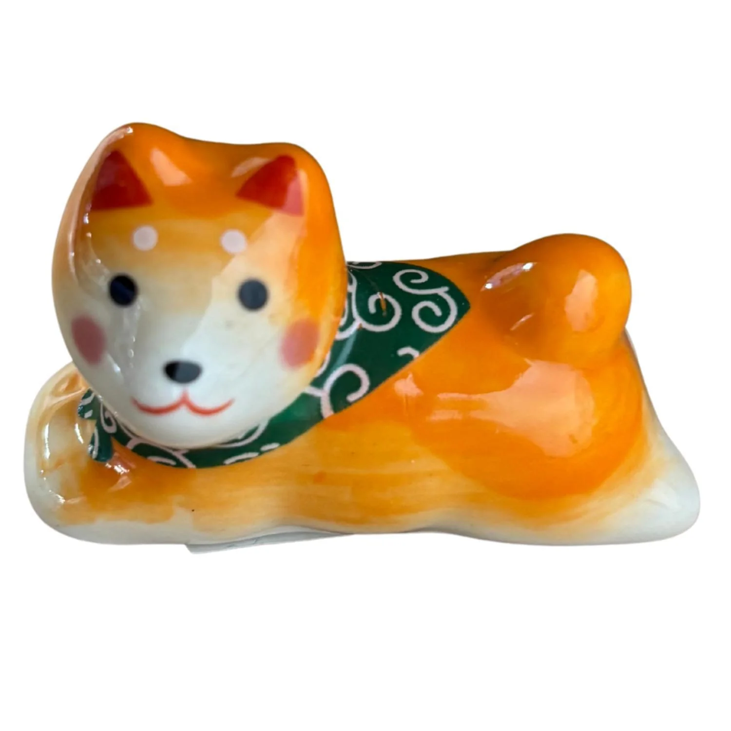 SHIBA INU PORCELAIN CHOPSTICKS REST 2”L