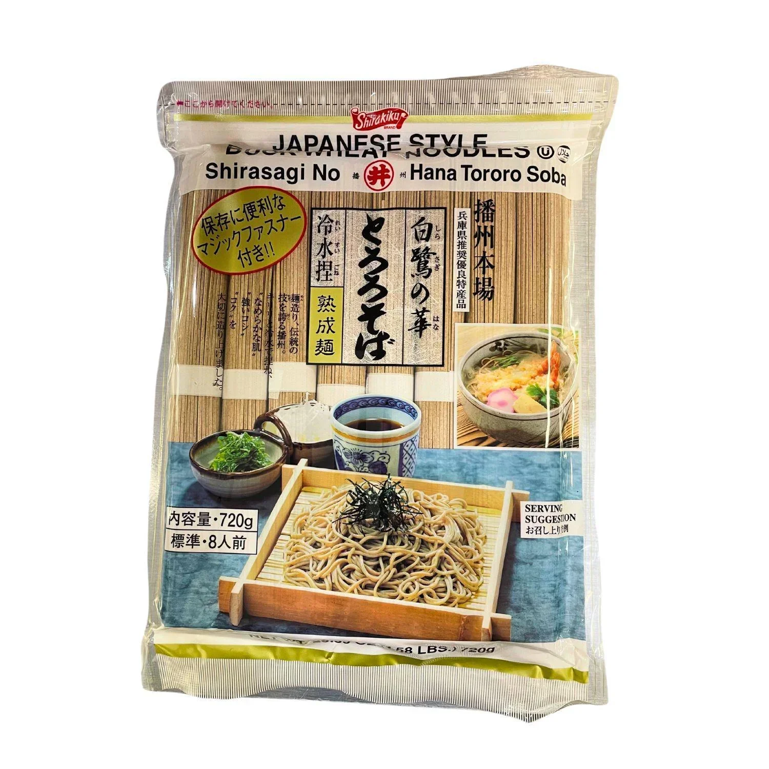 SK SHIRASAGINOHANA TORORO SOBA BUCK WHEAT NOODLES 25.4OZ/720G