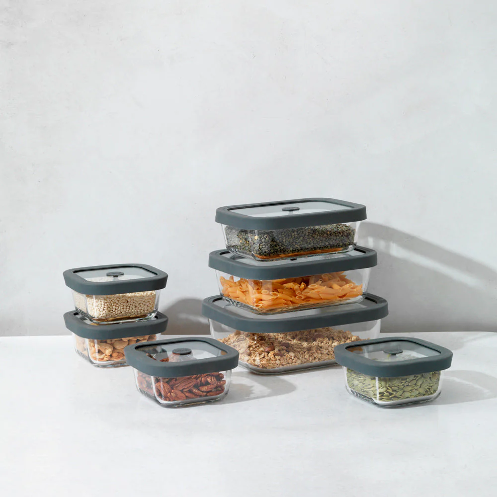 Square Glass Food Storage Containers (Set of 4) - Image 6