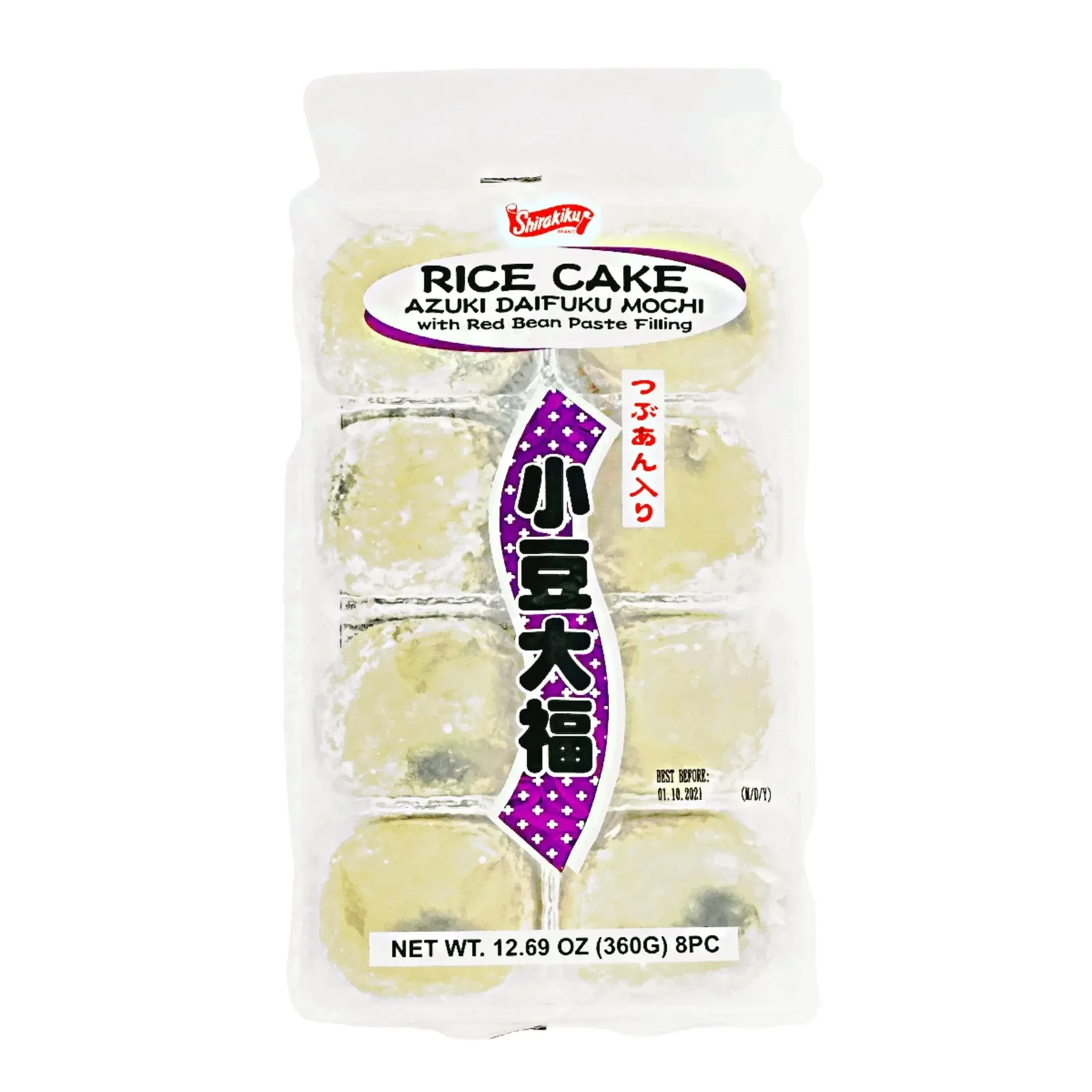 SK AZUKI DAIFUKU MOCHI RICE CAKE 8P 12.69OZ/360G