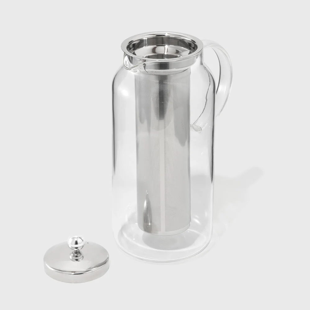 Tea & Water Glass Pitcher with Infuser - Image 4