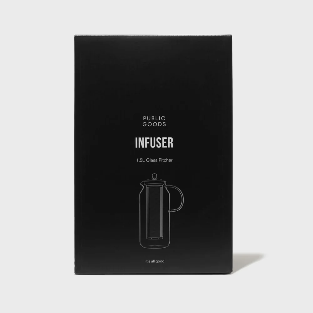 Tea & Water Glass Pitcher with Infuser - Image 7