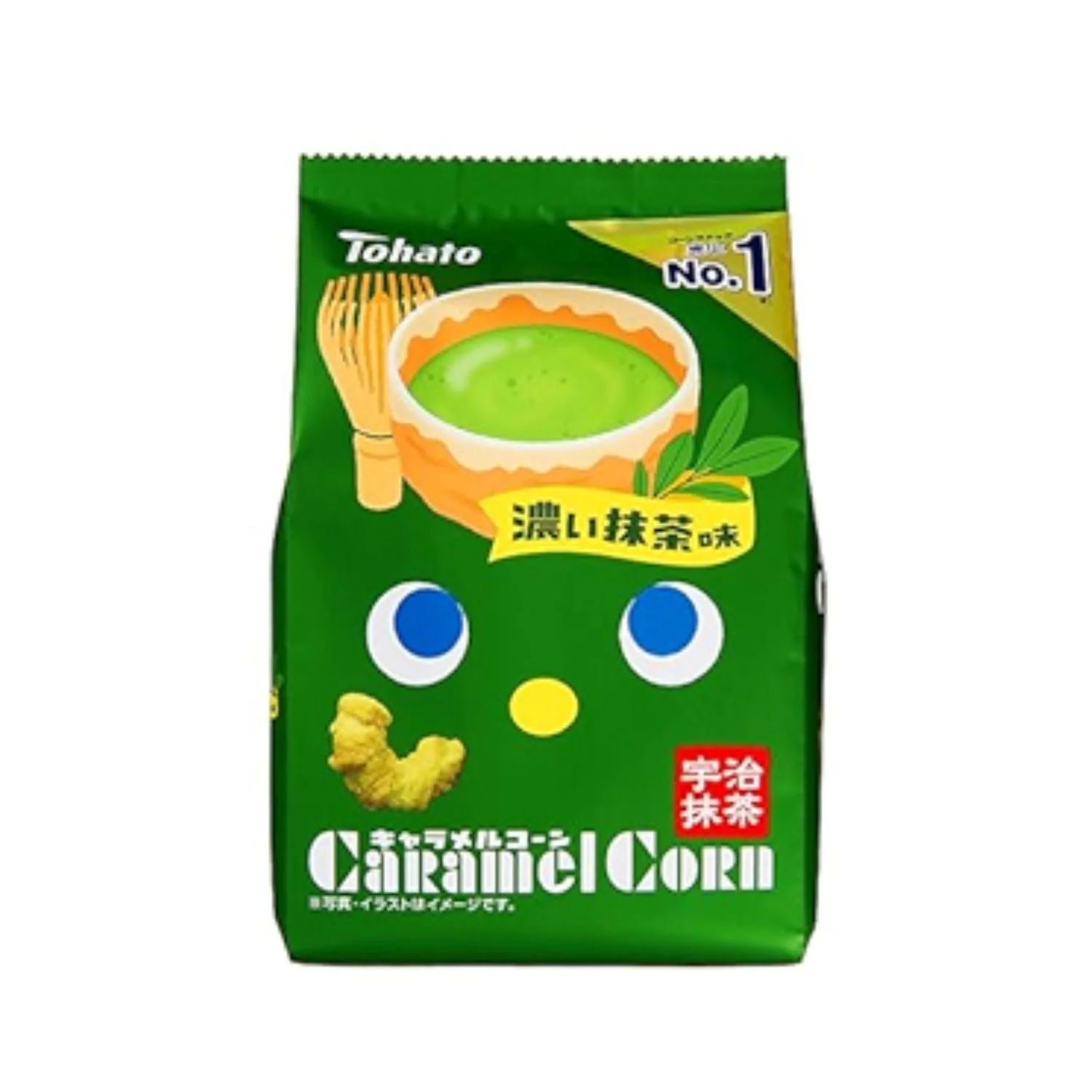 TOHATO CARAMEL CORN MATCHA 65G/2.2OZ